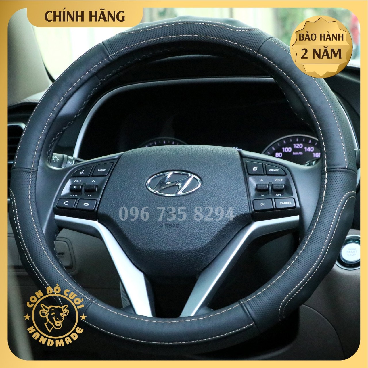 BỌC VÔ LĂNG Ô TÔ BẰNG DA CỪU 100%