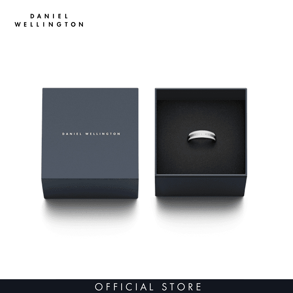 Nhẫn Daniel Wellington màu bạc, trắng - Emalie Ring