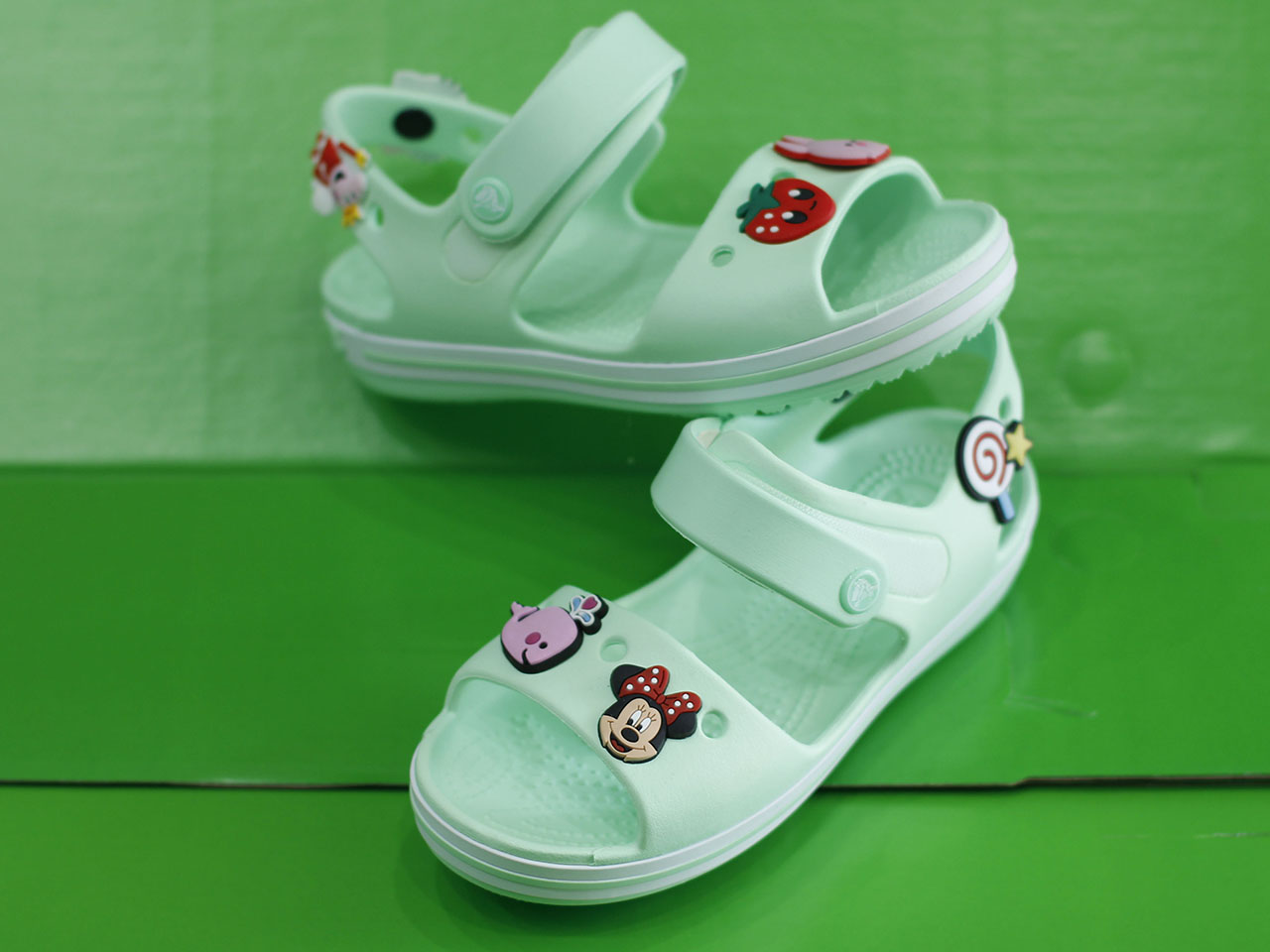 SANDAL CROCSBAND KIDS XANH CỐM