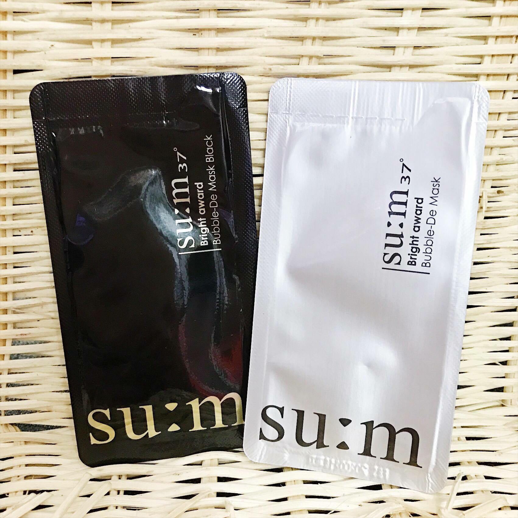 Mặt nạ sủi bọt thải độc su m white award bubble de mask