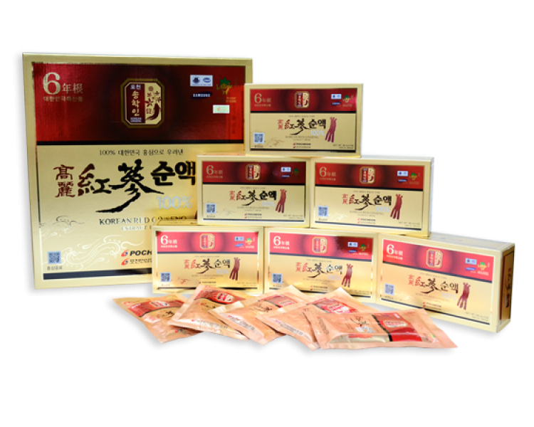 [HCM]Nước hồng sâm nguyên chất Pocheon 100% (Hộp 30 gói)