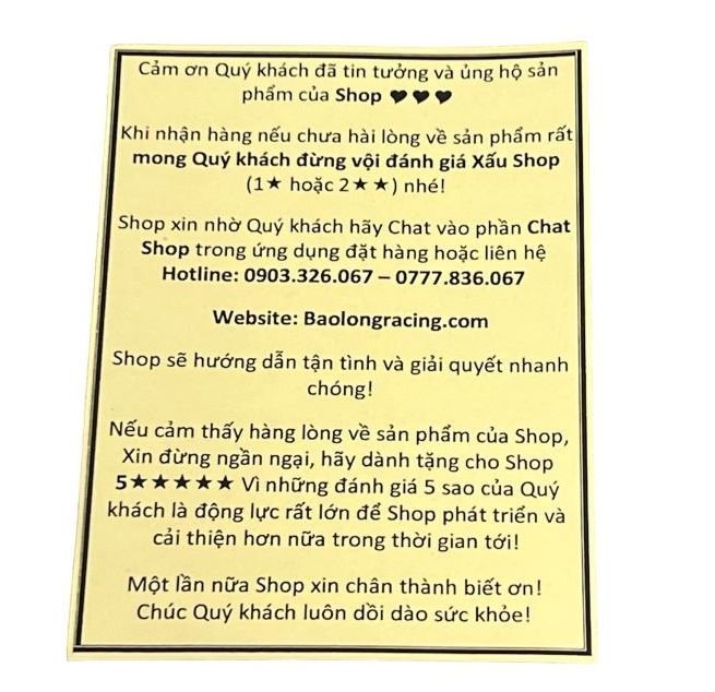 Tem thư cảm ơn khách hàng
