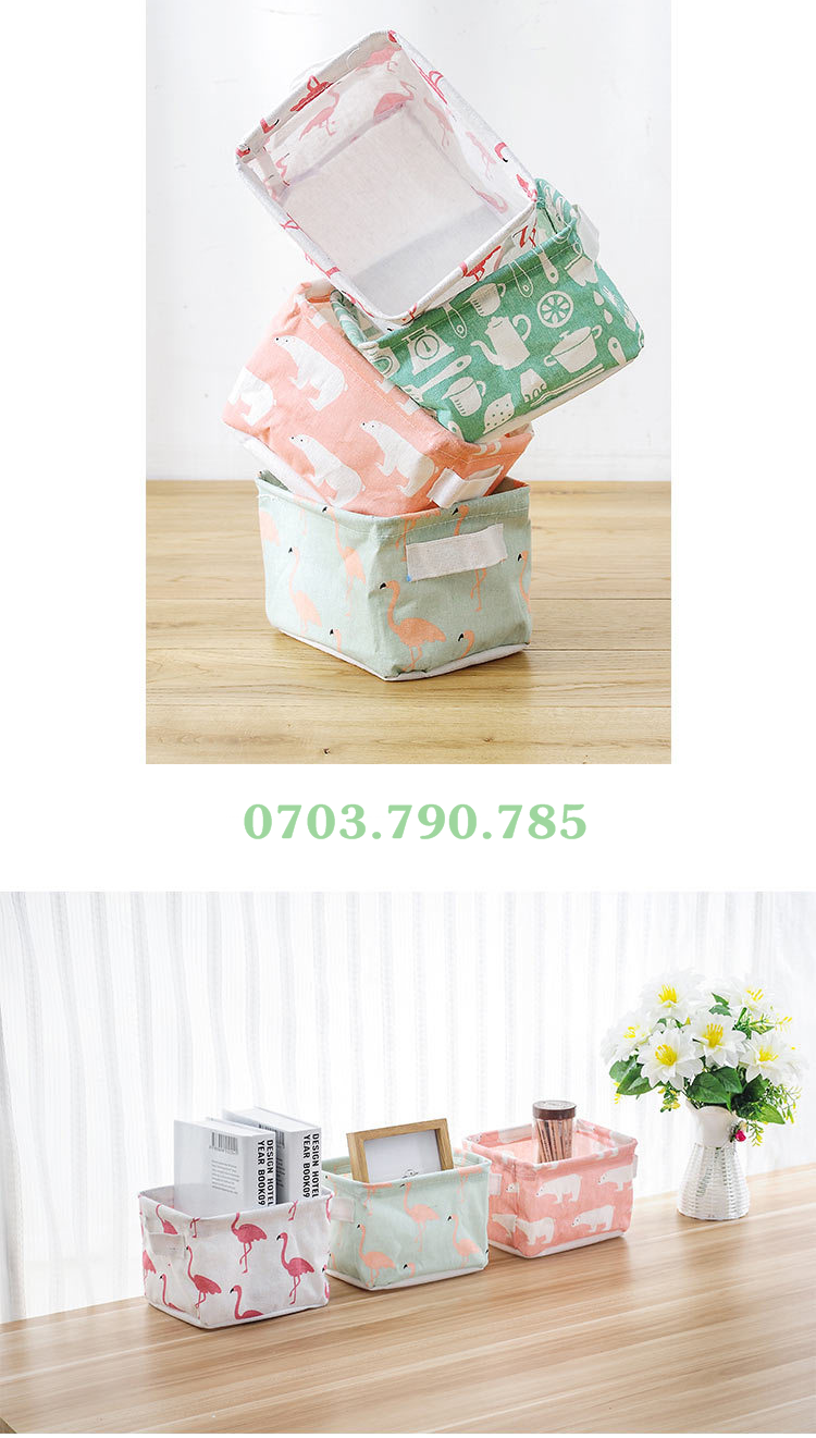 [HCM]Giỏ đựng đồ vải Canvas
