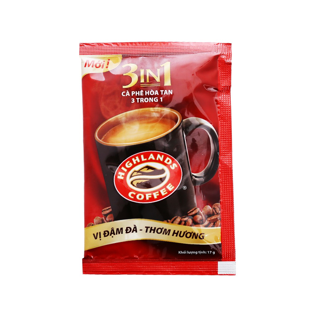 CÀ PHÊ SỮA HIGHLANDS 3 IN 1 BỊCH 40 GÓI