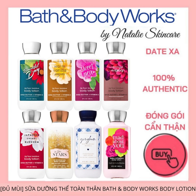 [HCM][ĐỦ MÙI] Sữa Dưỡng Thể Toàn Thân Bath And Body Works Body Lotion 236ml nhập khẩu