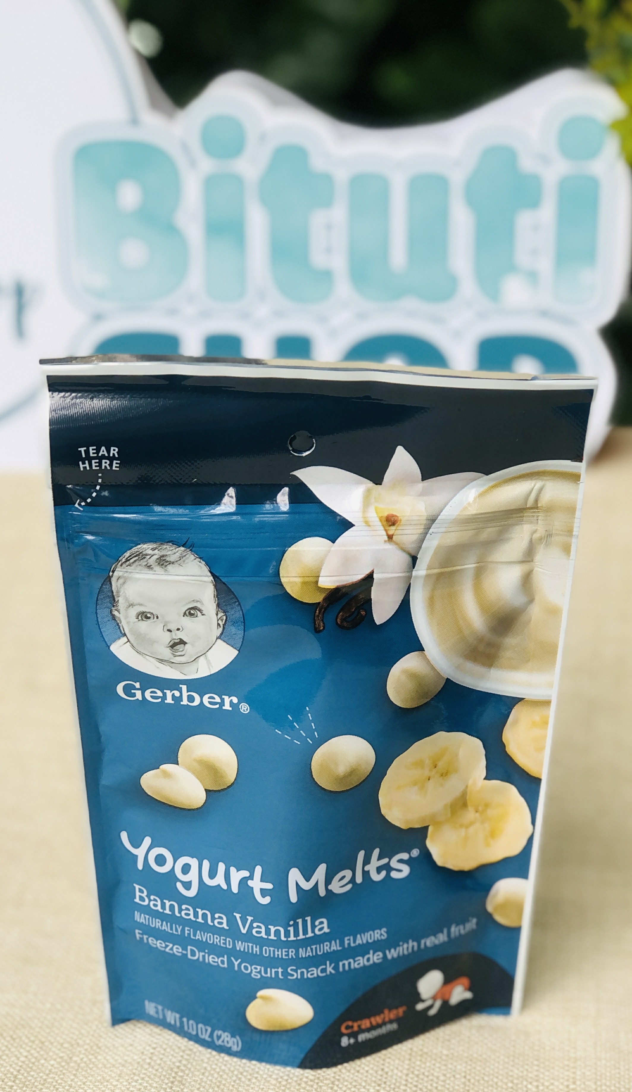 Sữa chua khô Gerber cho bé ăn dặm từ 8tháng