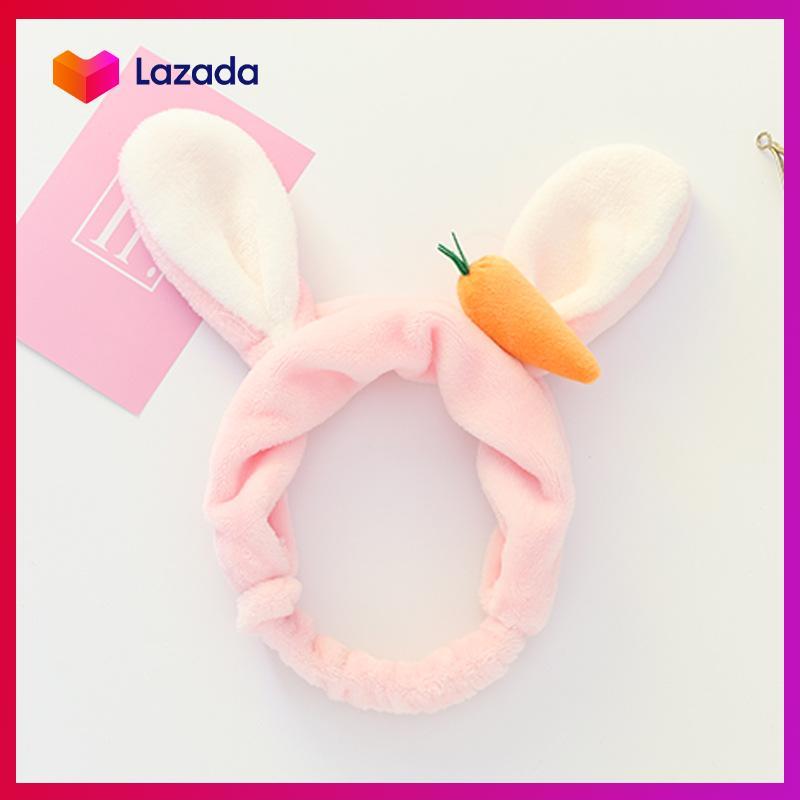 [HCM]Băng đô nhung TAI THỎ 3D đính củ cà rốt đáng yêu - KAShop