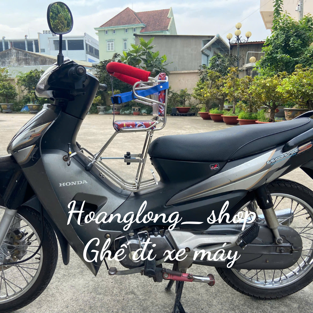 Ghế đi xe máy cho bé, an toàn chắc chắn