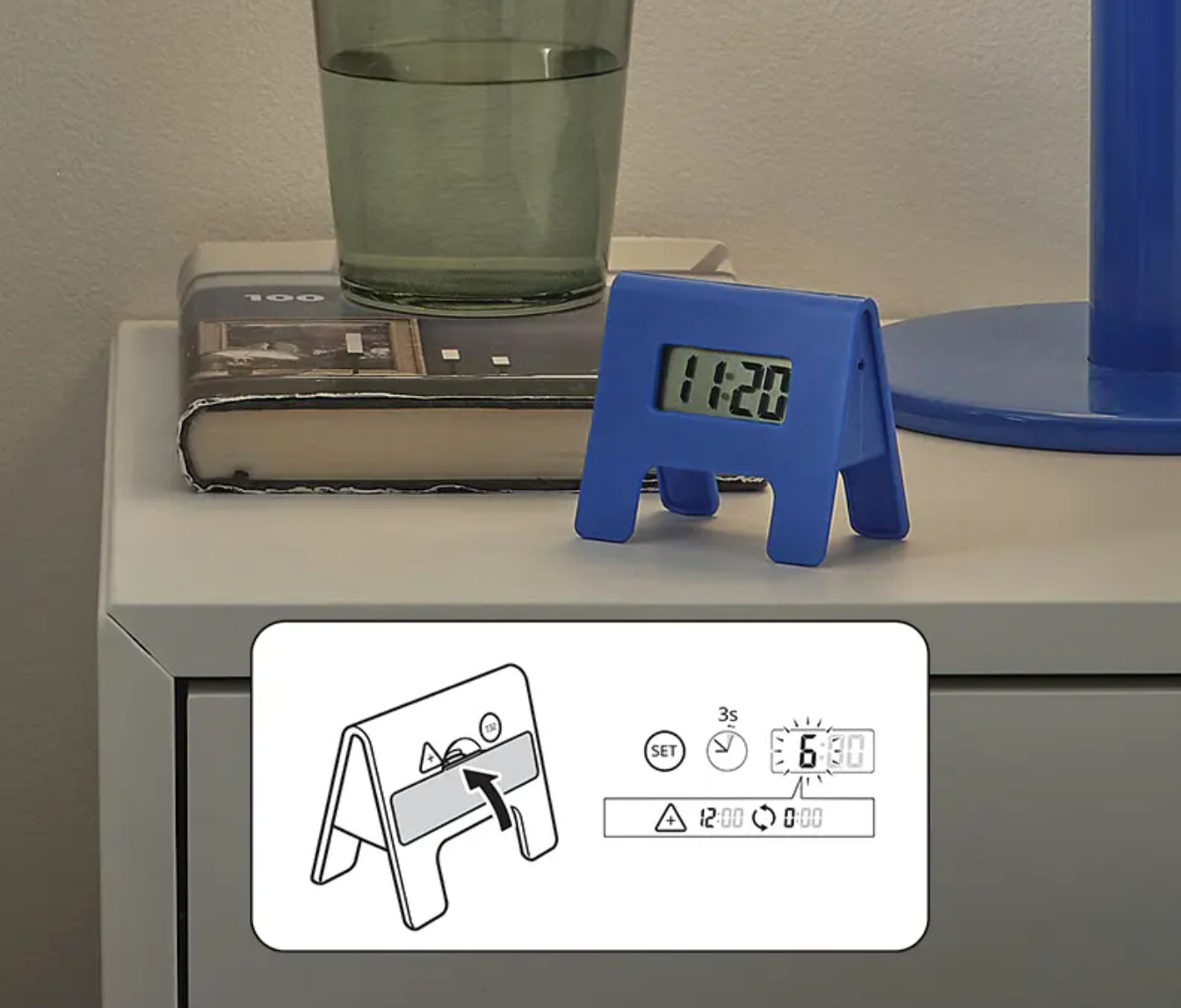 Đồng hồ báo thức tăng âm Kupong IKEA