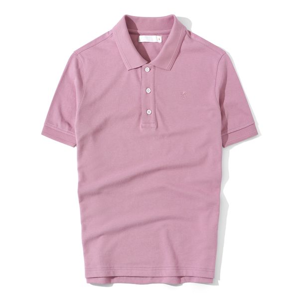Áo Thun Nam Cao Cấp Polo Cổ Bẻ Tím Nhạt Premium Light Purple Basic BY COTTON