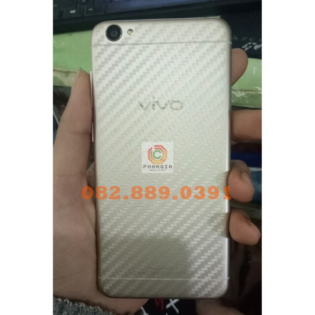 Miếng dán mặt lưng skin carbon Vivo Y67/ Y69/ Y71