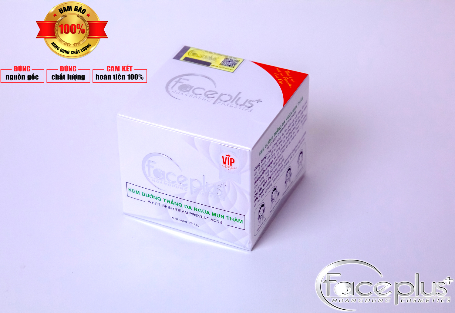 Kem dưỡng trắng da - Ngừa mụn thâm FacePlus+ (25g)