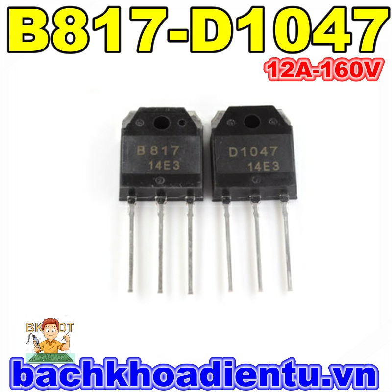 Cặp sò B817-D1047 bóc máy chính hãng.