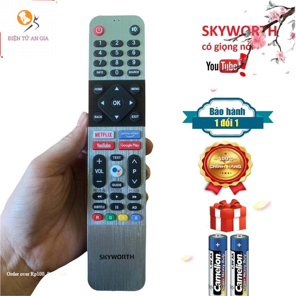Điều khiển Tivi Skyworth giọng nói - Remote TV Skyworth giọng nói _