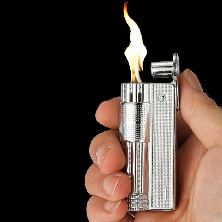 Vỏ Hộp Quẹt Bật Lửa cối cổ dùng xăng đánh đá , Vỏ Hộp Quẹt Bật Lửa Xăng Đá Kiểu Cối Cổ (Nhiều mầu)   (KHÔNG GAS, KHÔNG XĂNG)