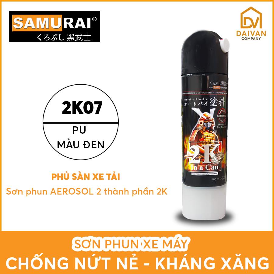 Sơn Samurai 2K07 Phủ sàn xe tải - PU màu đen sần