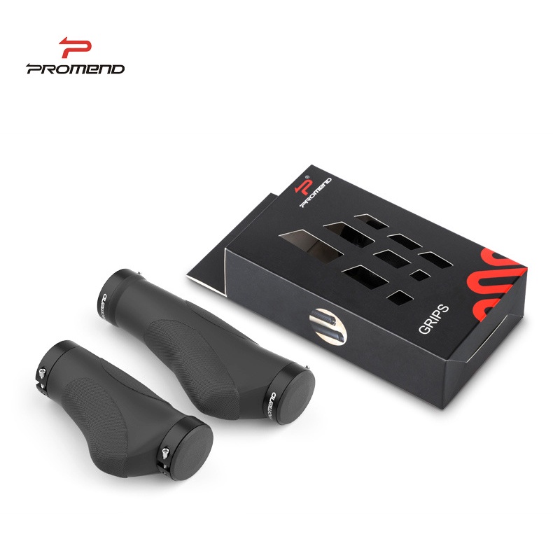 Tay Nắm Xe Đạp MTB Promend Bằng Cao Su Míc Nhôm Chống Trượt