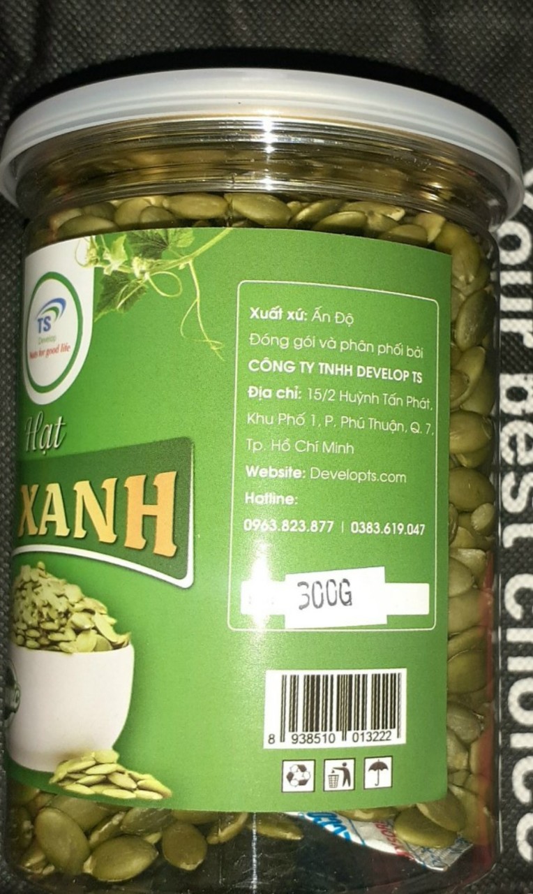 Hạt bí xanh Ấn Độ 300g