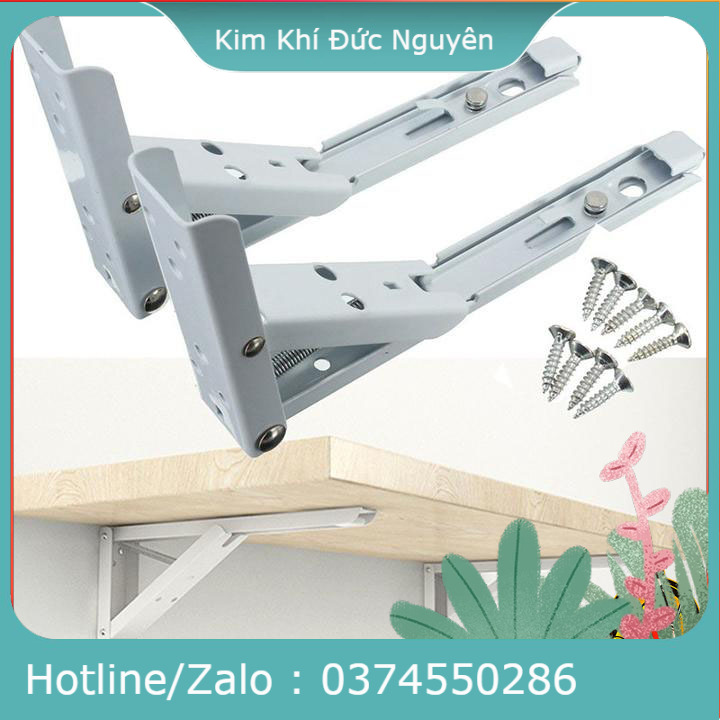 Bản lề gập ke gấp bàn treo tường thông minh - phụ kiện bàn gấp treo tường hàng cao cấp
