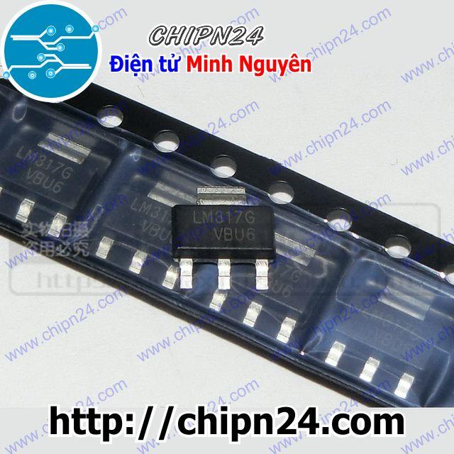 [3 con] (SOP) IC Dán LM317 SOT-223 (SMD) (LM317G LM317K 317ADJ 500mA)