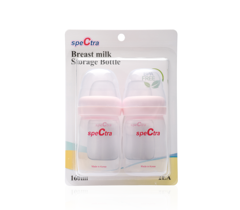 BỘ 2 BÌNH TRỮ SỮA PP CỔ RỘNG SPECTRA 160ML