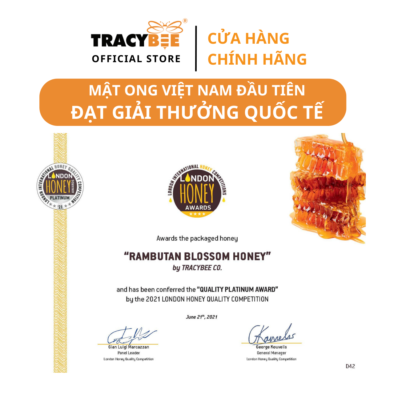 MẬT ONG HOA CHÔM CHÔM 220G
