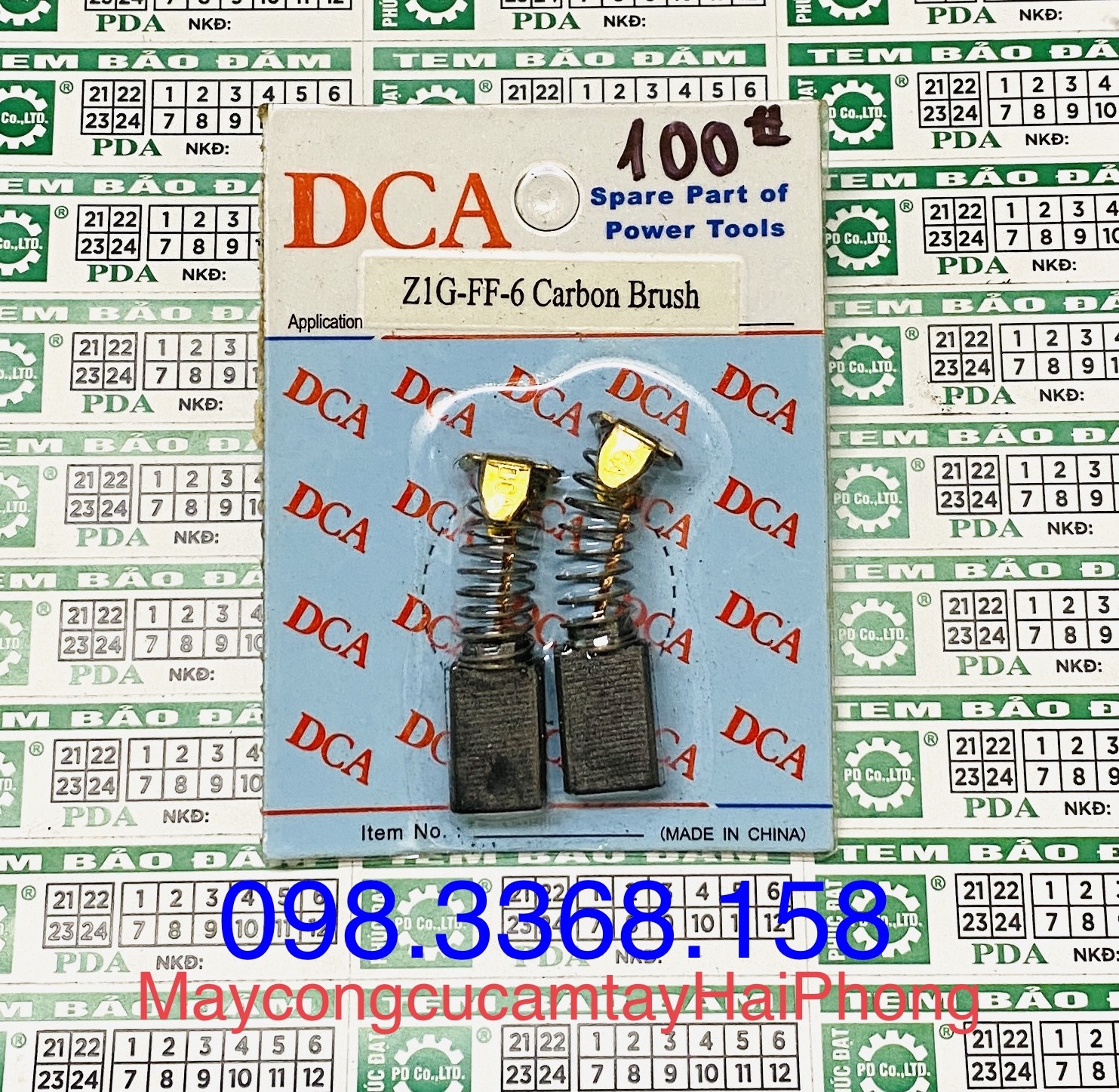 CHỔI THAN CB 100A #  SỊN ( dùng cho máy ĐỤC BT MKT 0810-0835-0840 ...  )