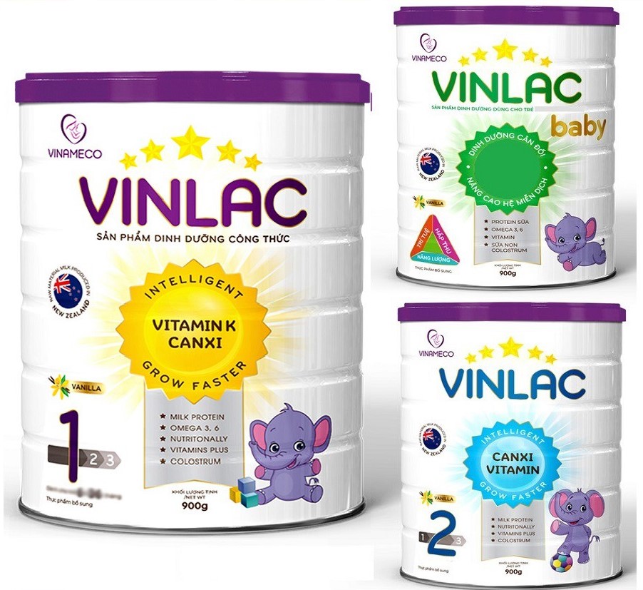 Sữa VINLAC Đủ Số 0,1,2 Loại 900g