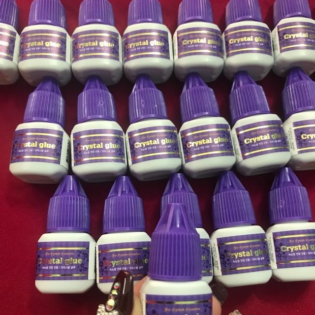 Keo nối mi Crystal Glue tím