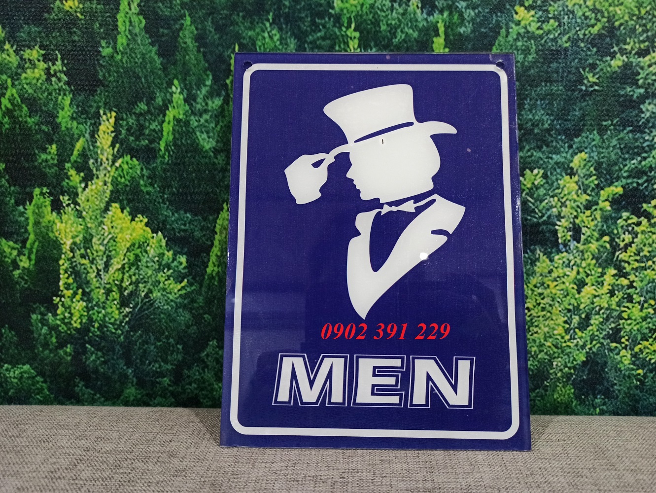 Bảng mica WC, nhà vệ sinh nam nữ kích thước 15 x 20cm