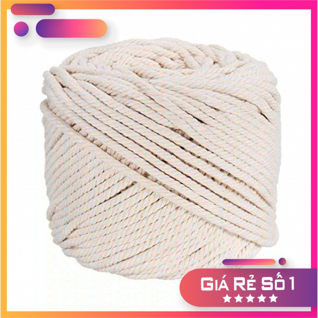 Dây macrame decor handmade dây thừng cotton trang trí