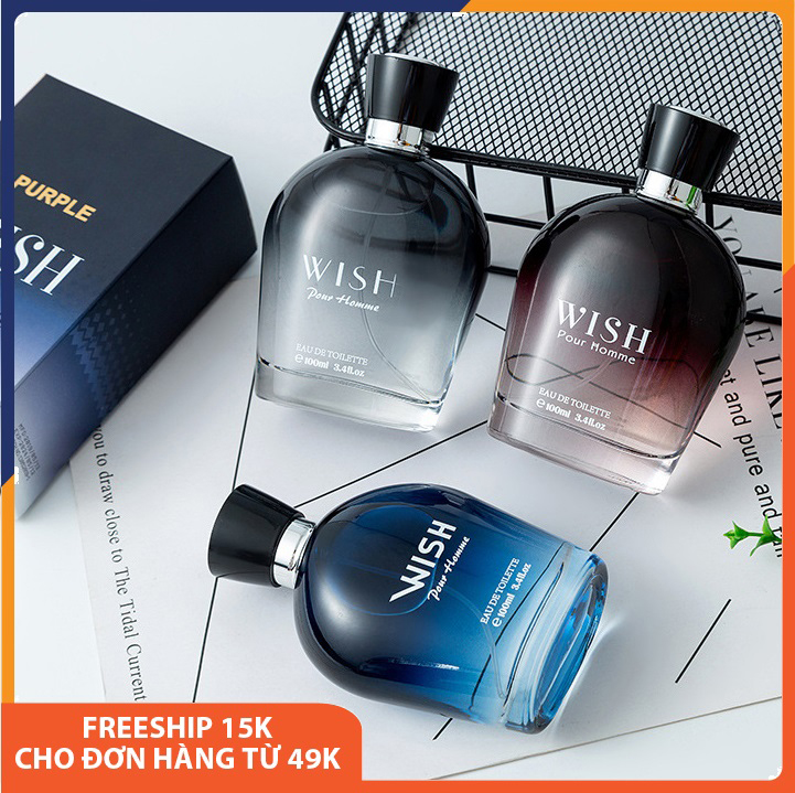 Perfume men's high-grade genuine wish featured fragrance for men Oriental, sweet fragrance soothing, fragrant lasting charming women, sexy, deodorization male, shape spray bottle, luxury, black, blue, inland Trung100ml Mely DNP019