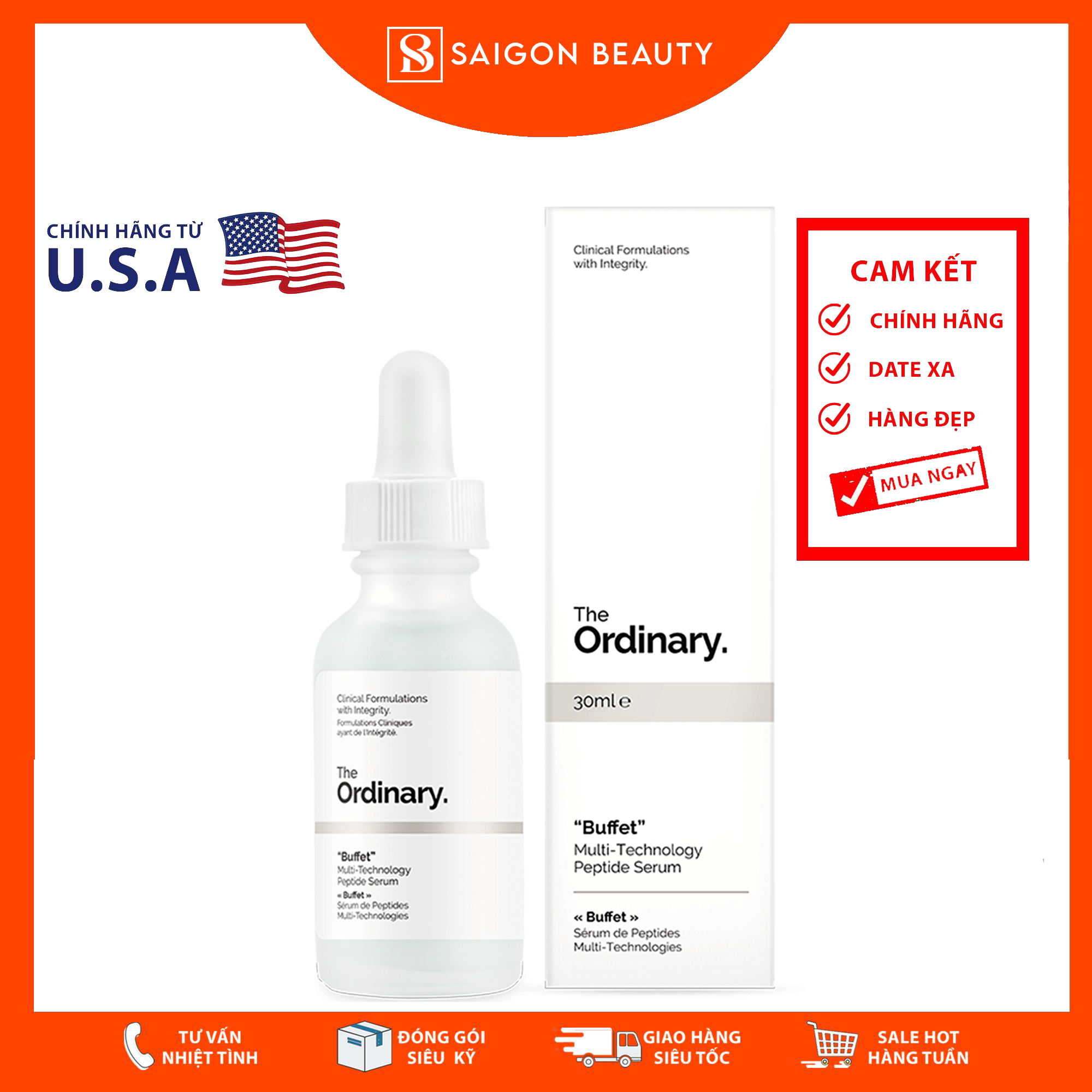 [HCM]Serum Chống Lão Hóa The Ordinary “Buffet” (30ml)