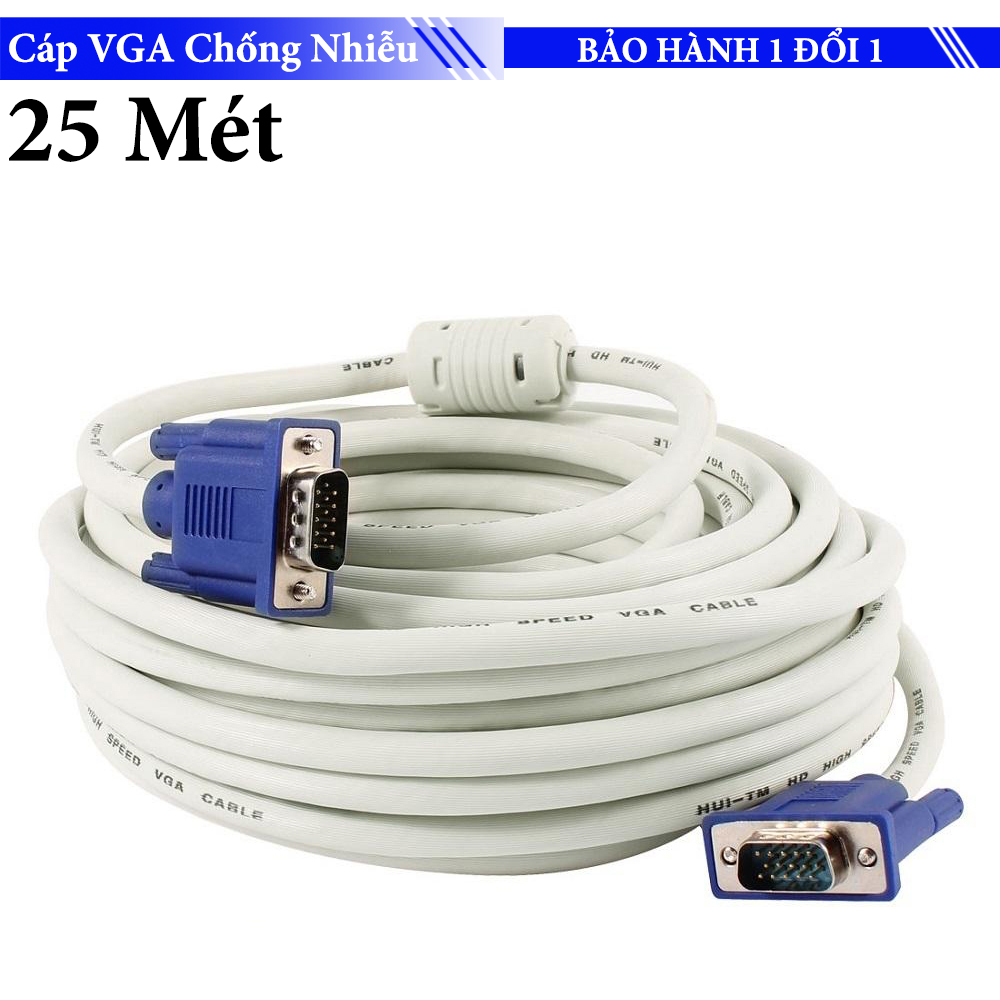 Cáp vga chống nhiễu - tùy chọn độ dài của dây từ 3m - 30m