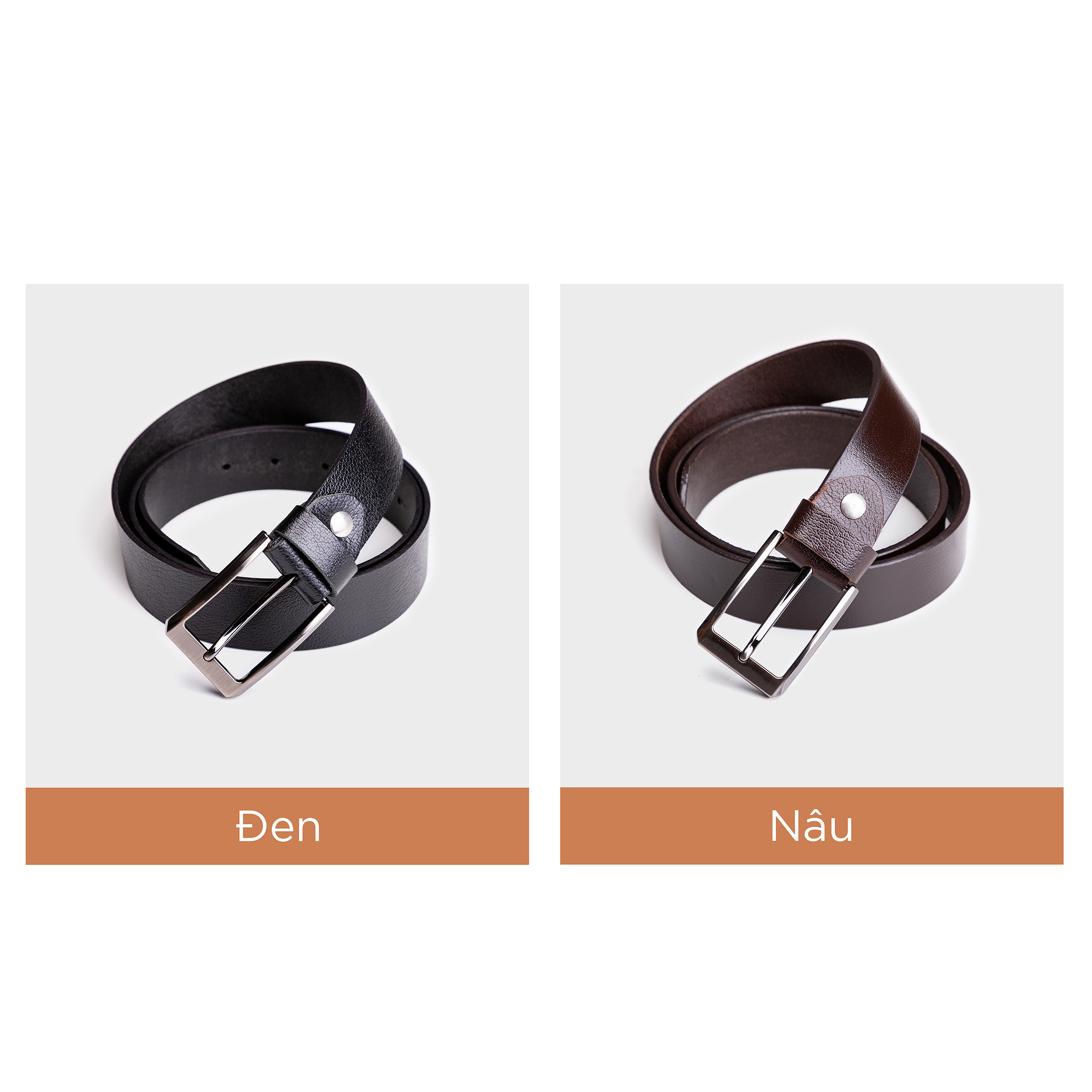 Thắt lưng nam thời trang da bò thật TRITA RTL038