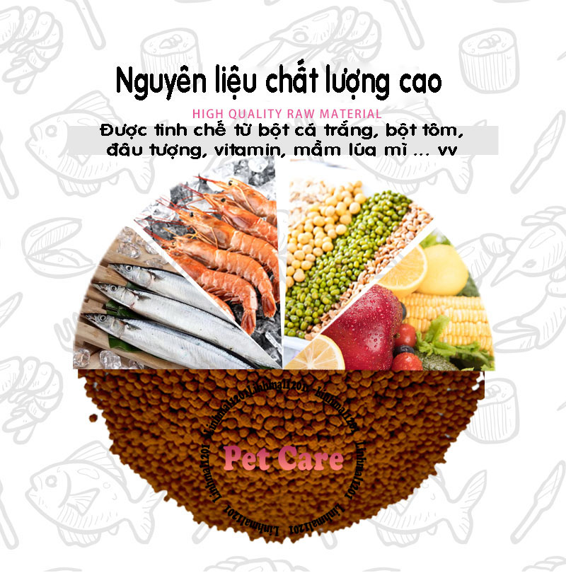 Thức ăn cá rồng inch gold 1 kg