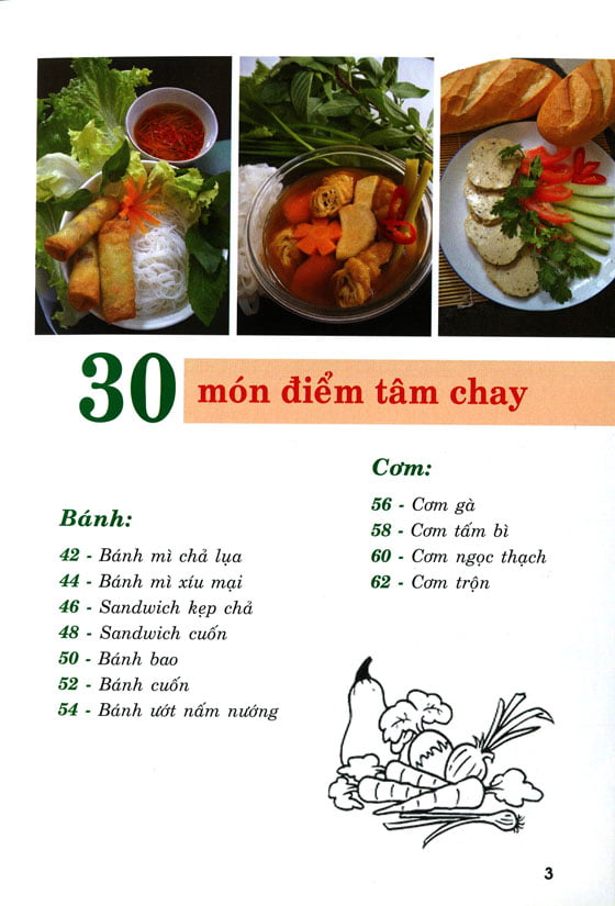 Fahasa - Bếp Việt - 30 Món Điểm Tâm Chay