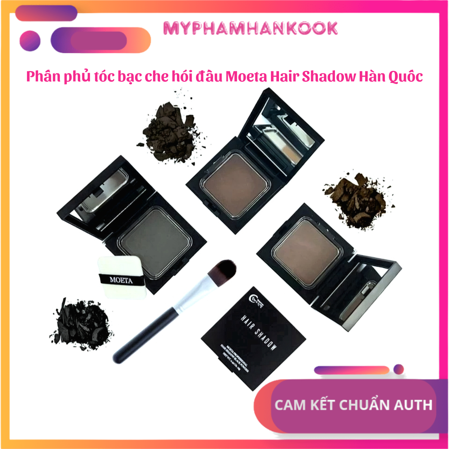 [cam kết chuẩn Auth] Phấn Phủ Bạc Che Khuyết Điểm Tóc Moeta Hair Shadow Hàn Quốc