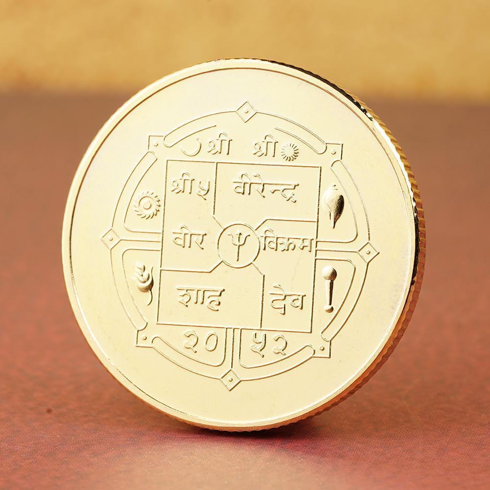 Đồng xu phật thích ca may mắn tài lộc Nepal