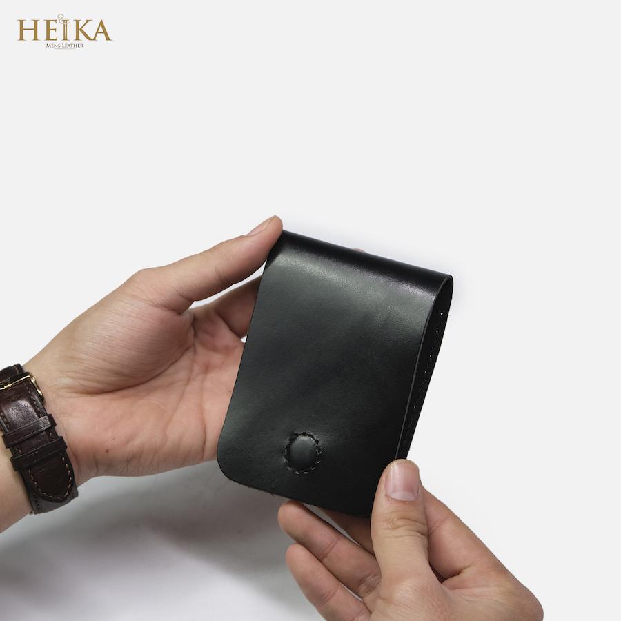 Ví sen 3/Bóp nam da bò handmade cao cấp HEIKA