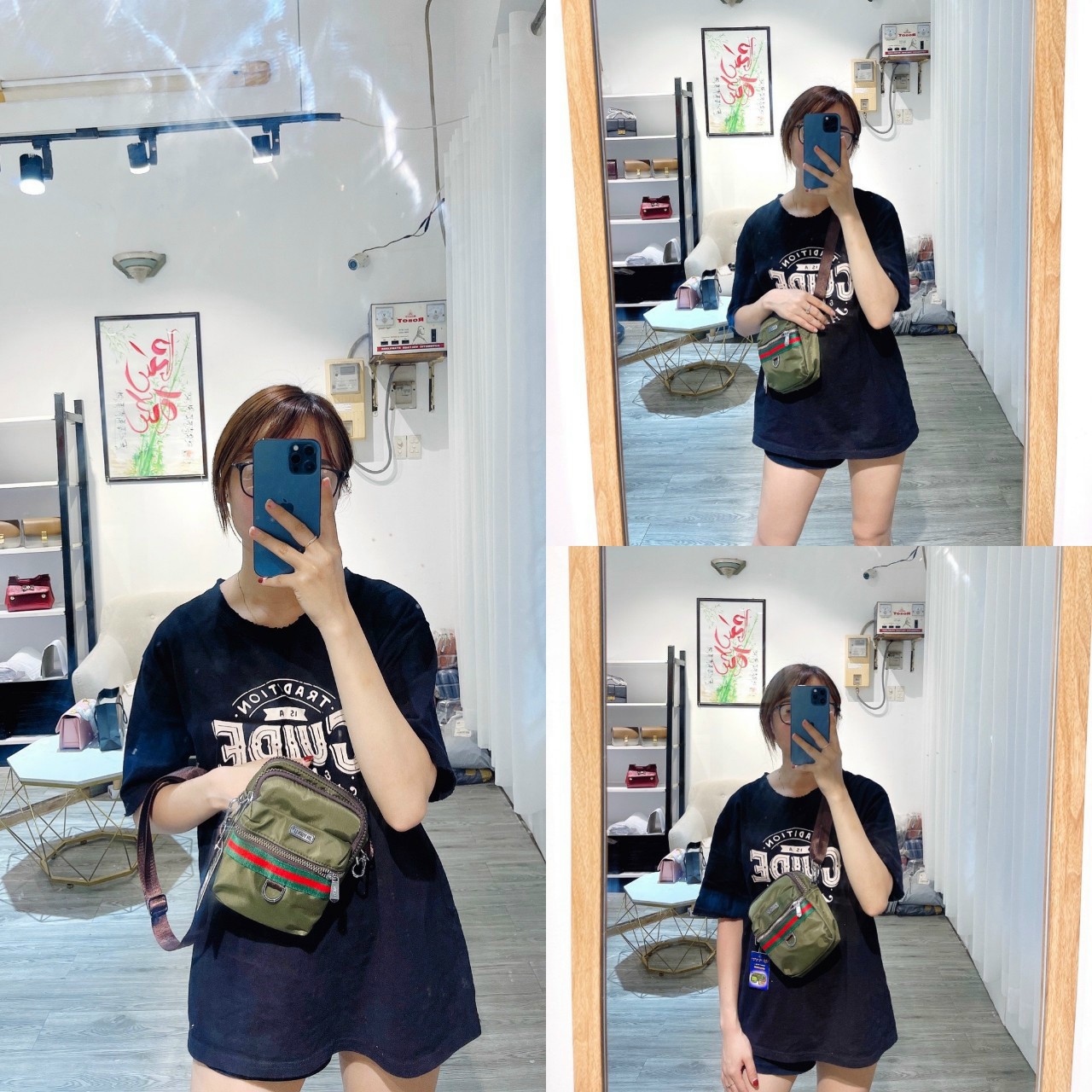 Túi đeo chéo nữ - Sale xã hàng (đủ màu)