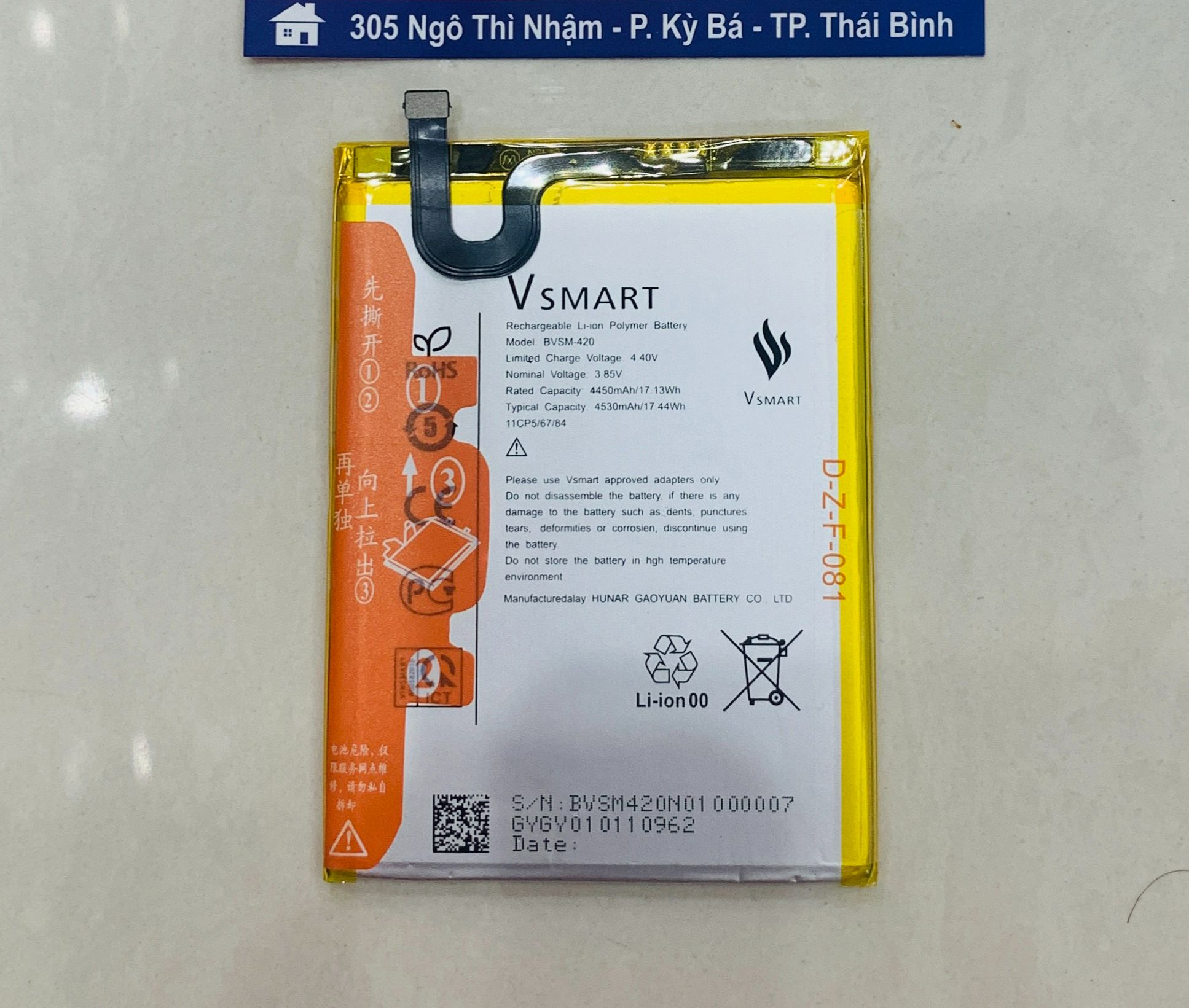 Pin vsmart model bvsm-420 dùng cho joy 2 plus
