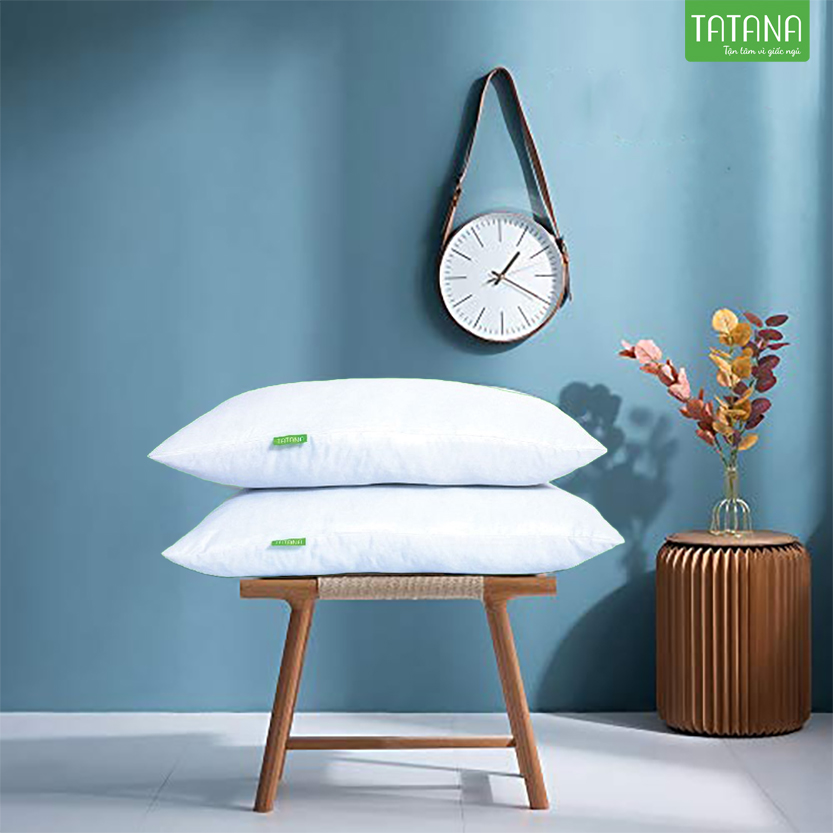 Gối Nằm Gòn TATANA Cao Cấp 50X70cm- Hút Chân Không, Bông Gòn Trắng Cao Cấp, Không Xẹp Lõi, Có Thể Giặt Bằng Máy