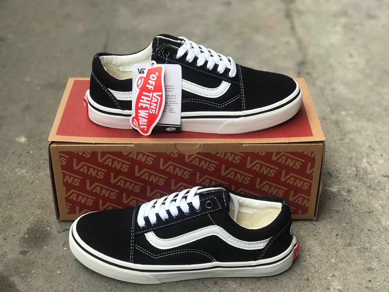 GIÀY VANS OLD ĐEN (Full box, tag)