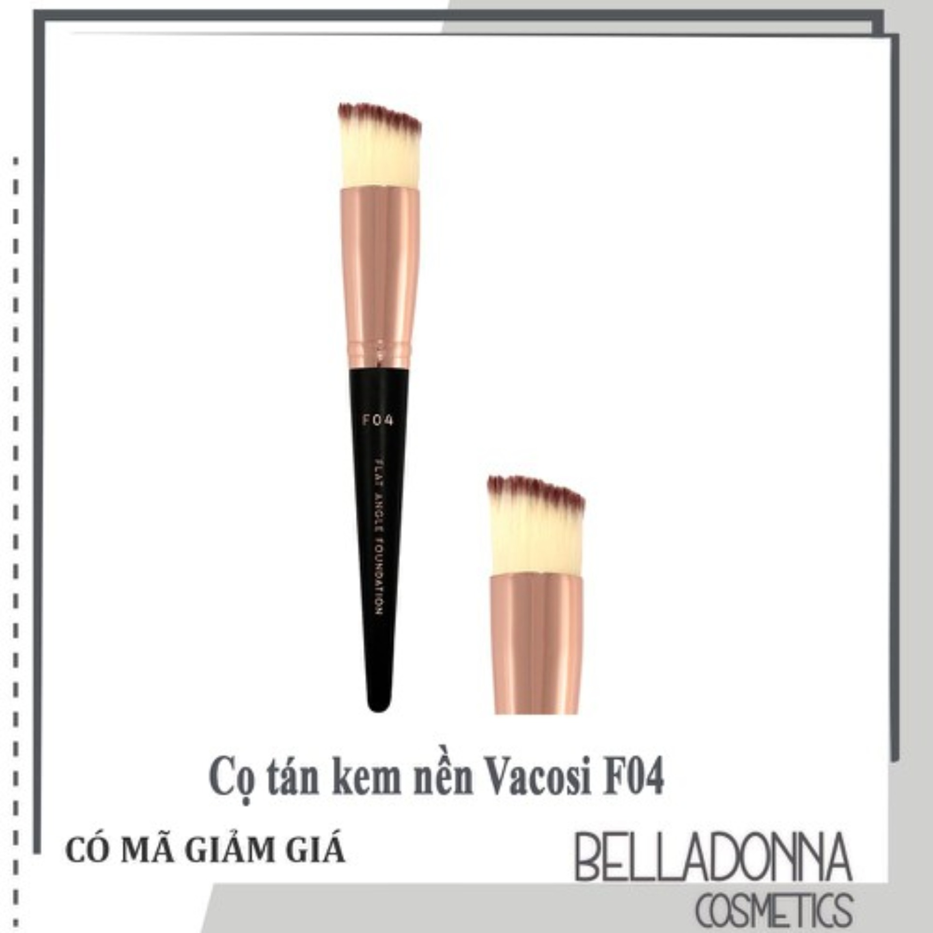 Cọ tán kem nền Vacosi Make-up House Foundation F-04 (Hàng Chính Hãng)