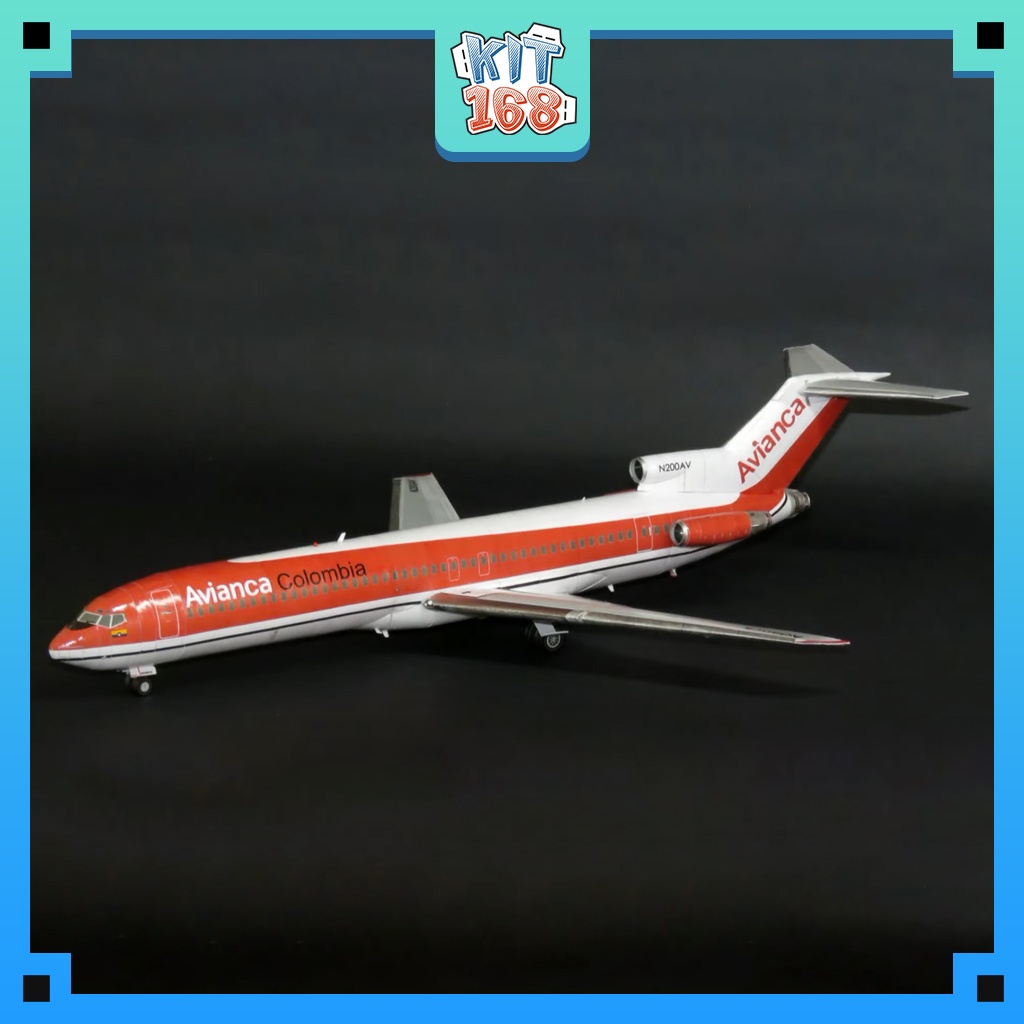 Mô hình giấy máy bay avianca boeing 727-200
