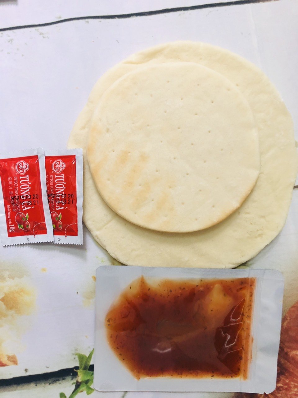 đế bánh pizza đã nướng sơ size 16