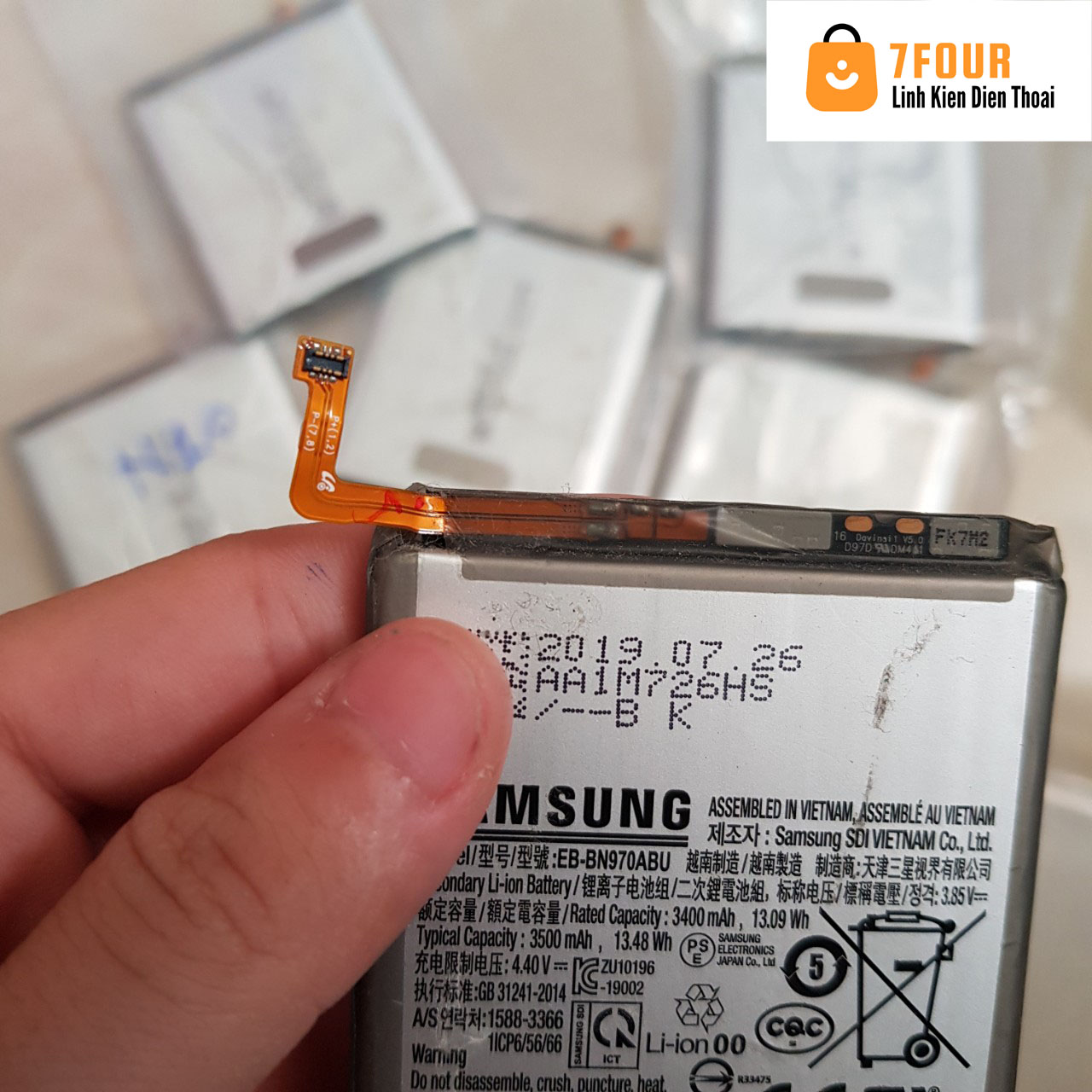 Pin Samsung Note 10+ / Note 10 5G zin tháo máy - 7Four