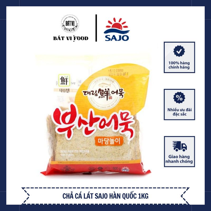 Chả cá Hàn Quốc Sajo gói 1kg siêu ngon tiết kiệm đùng cho nhà hàng