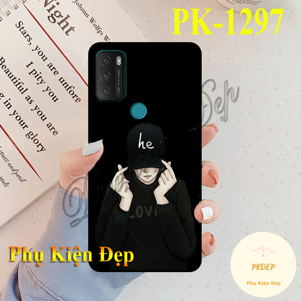 [HCM]Ốp lưng Vsmart Star 5 dẻo đen in hình Cô gái thả thính
